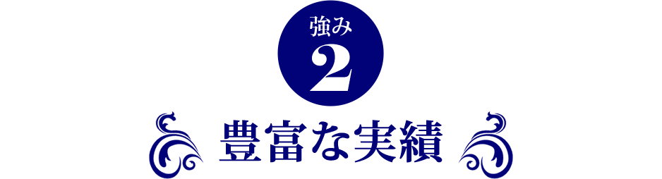 強み2.豊富な実績