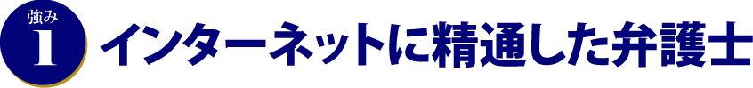 強み1インターネットに精通した弁護士